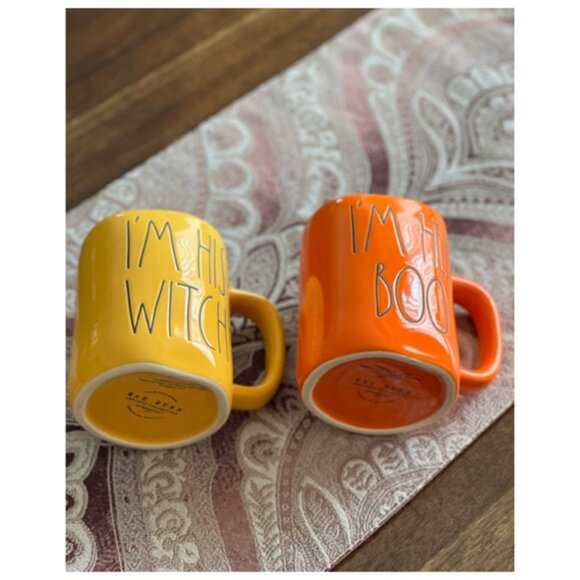 Rae Dunn I’M HER BOO and I’M HIS WITCH Mug Set - Picture 9 of 9